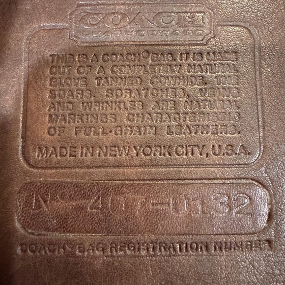 Vintage Early 80's Coach Leather Shoulder Clutch Bag Dark Brown Purse #0132 - Picture 8 of 16